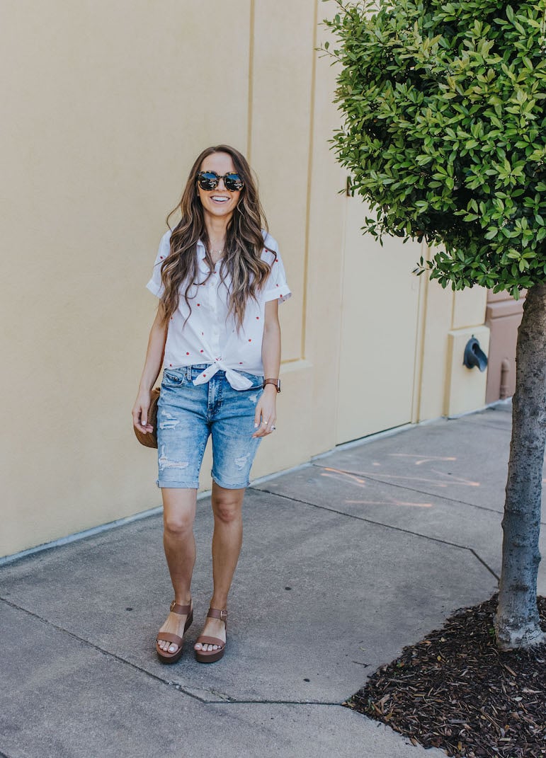 outfit ideas for bermuda shorts