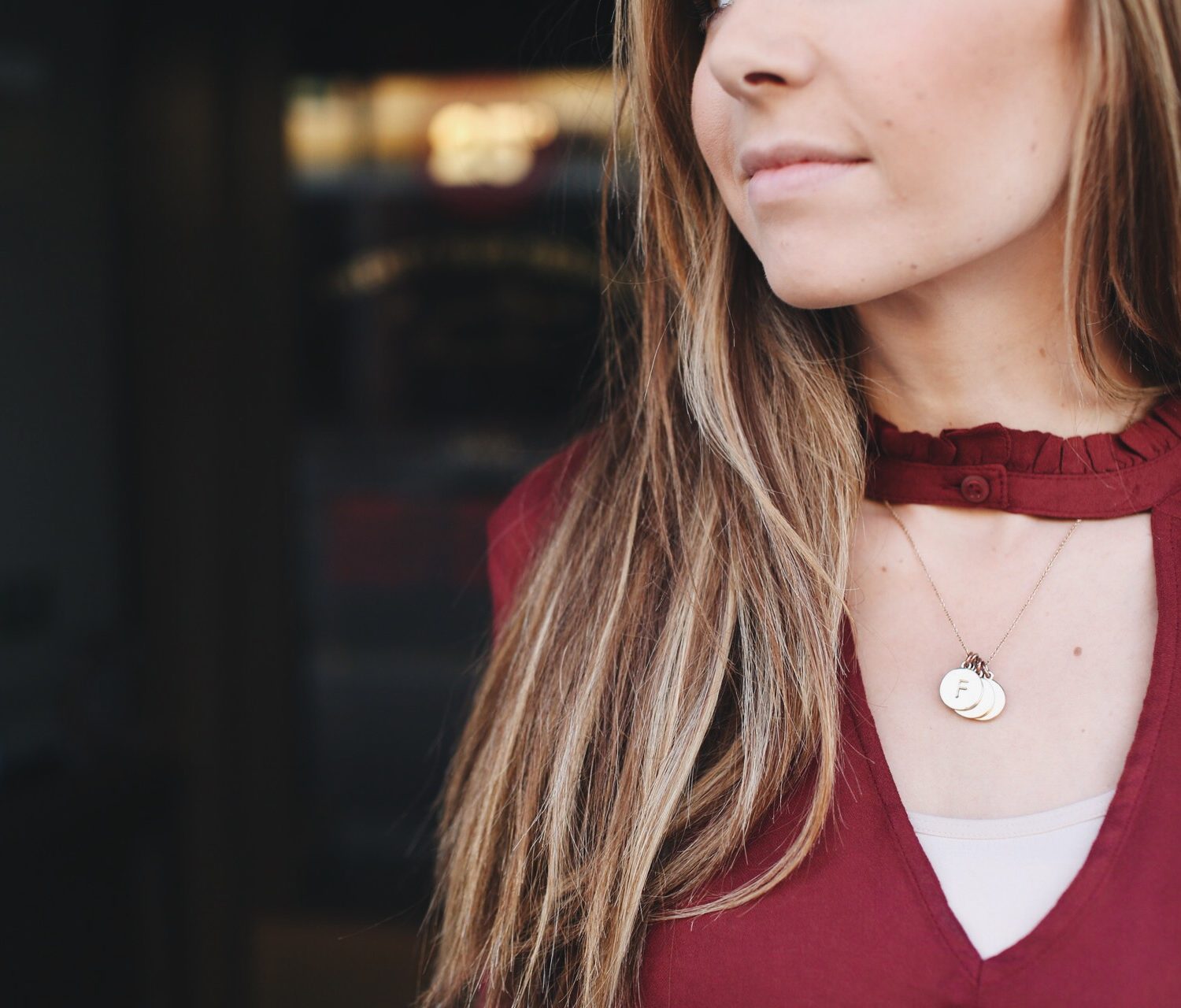 Merrick's Art Burgundy Top