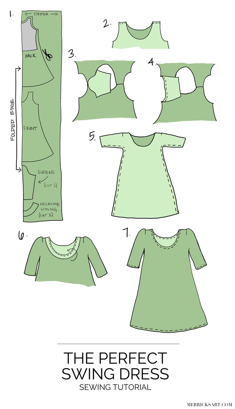 Merrick's Art | DIY Olive Swing Dress