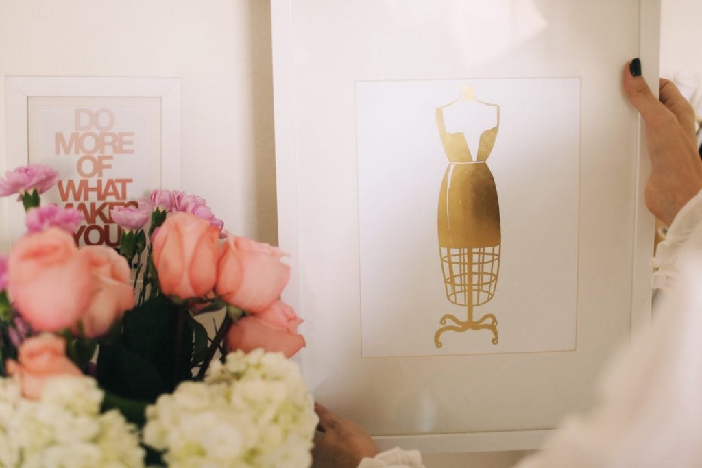 Merrick's Art Gold Foil Dress Form