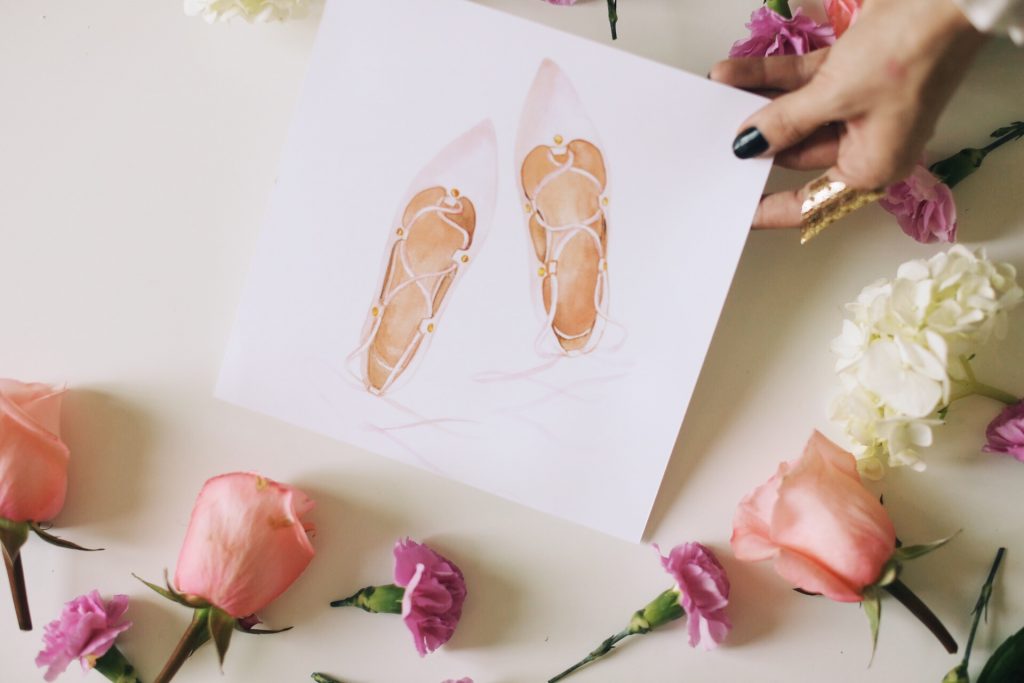 Merrick's Art Ballet Slipper Print