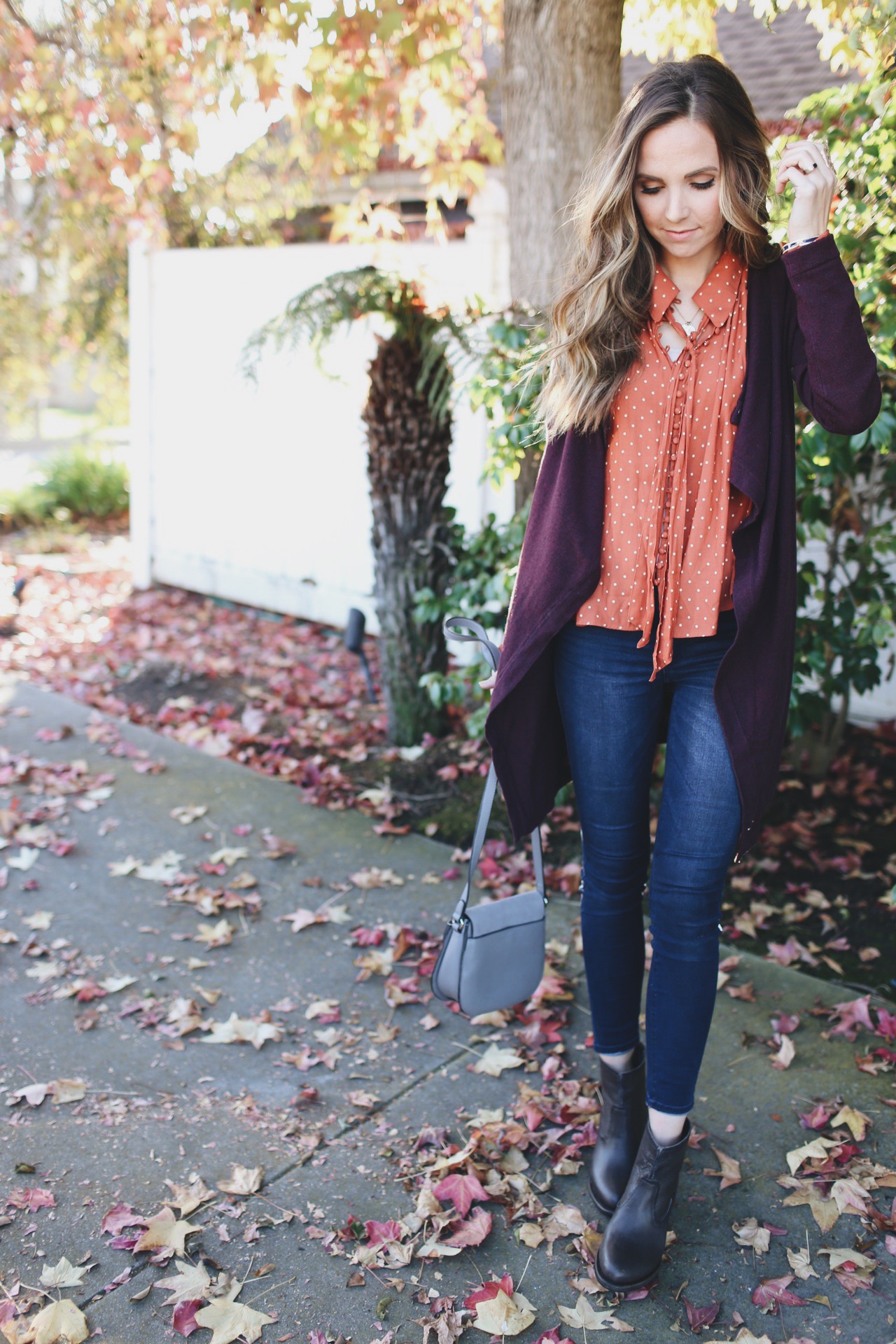 burgundy and orange
