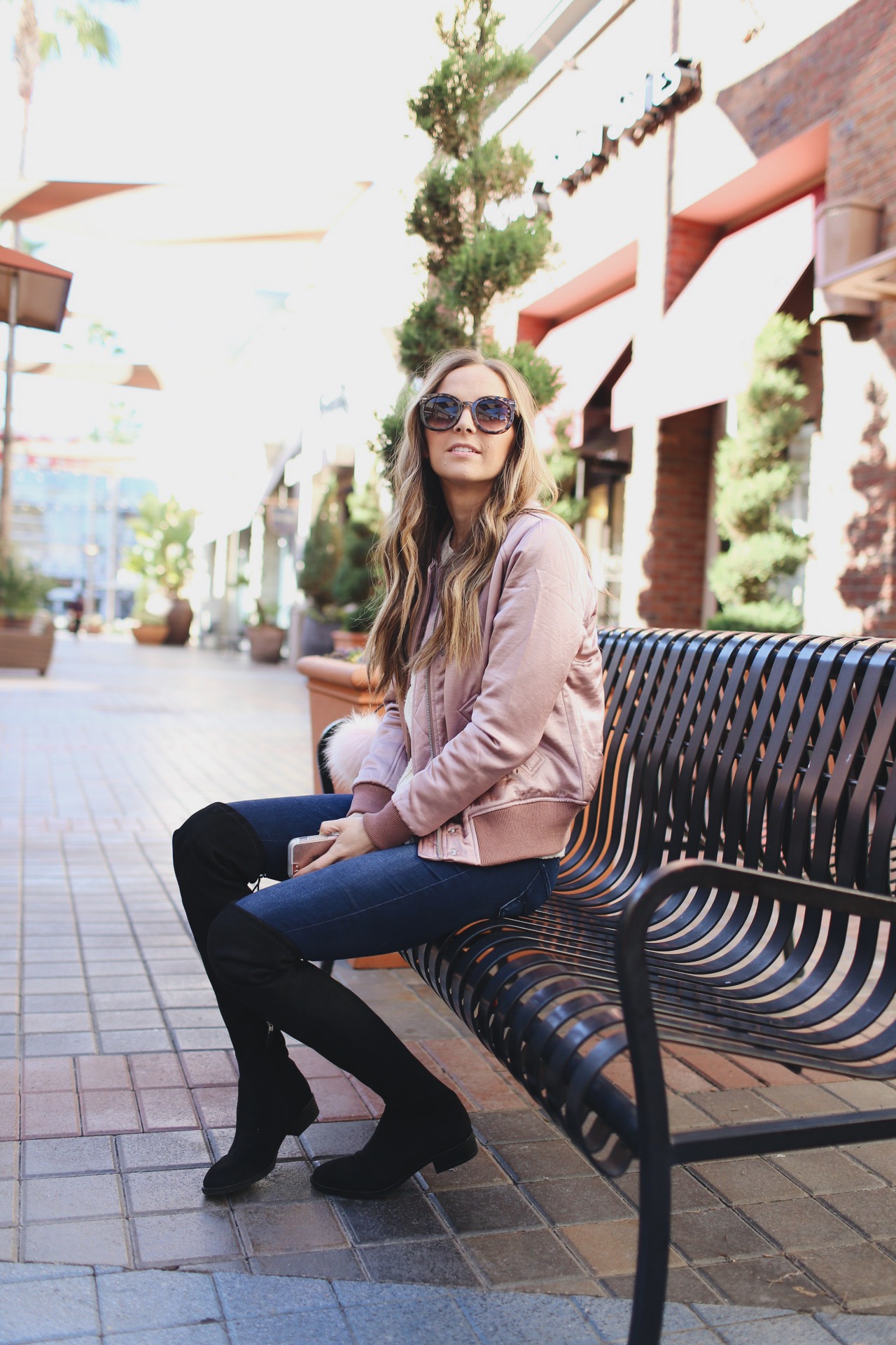 Merrick's Art Blush Bomber Jacket