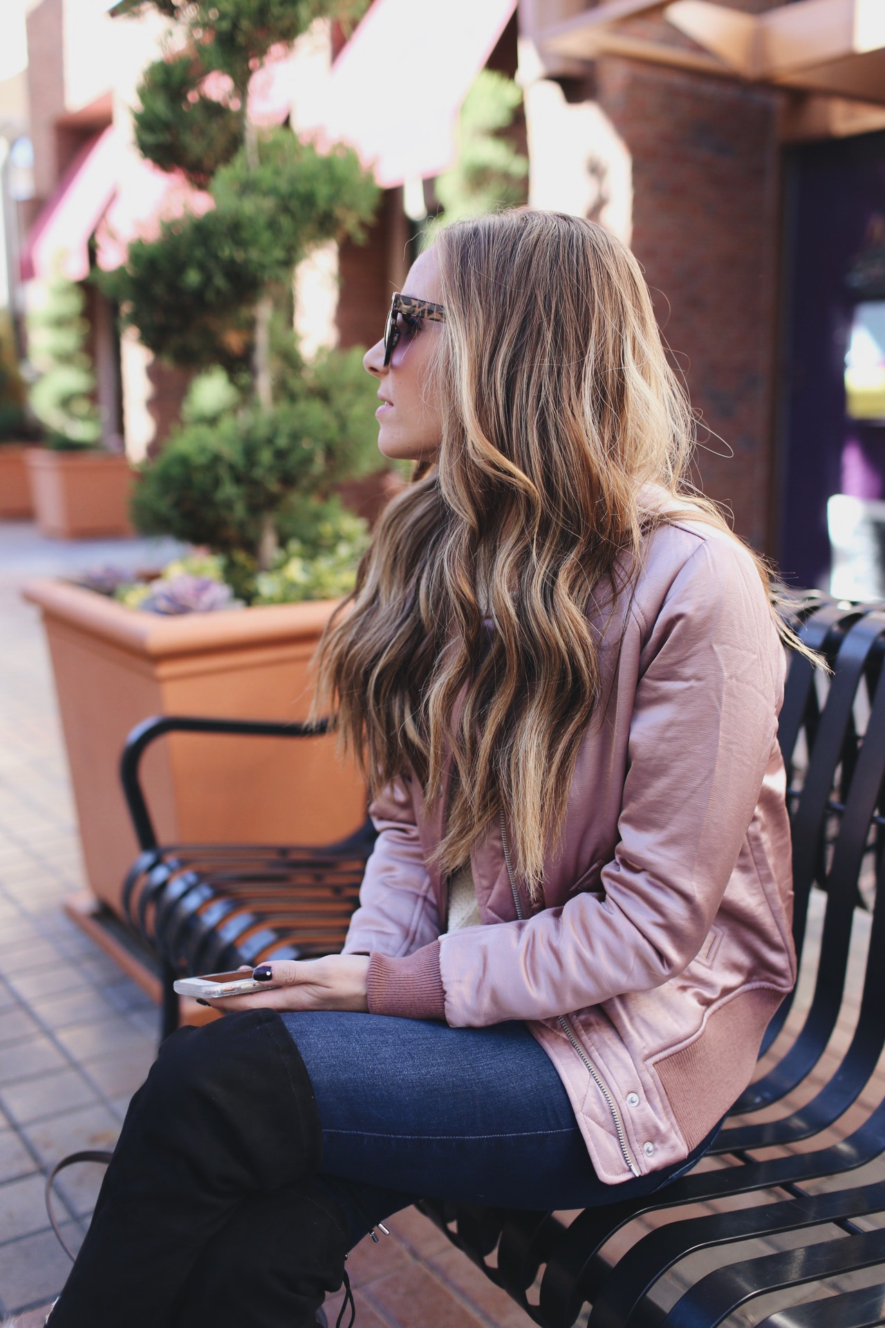 Merrick's Art Blush Bomber Jacket