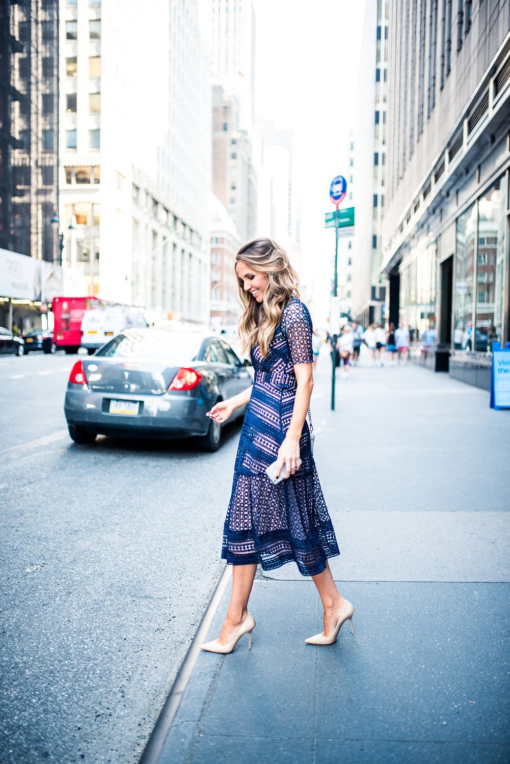 Merrick's Art Navy Lace dress