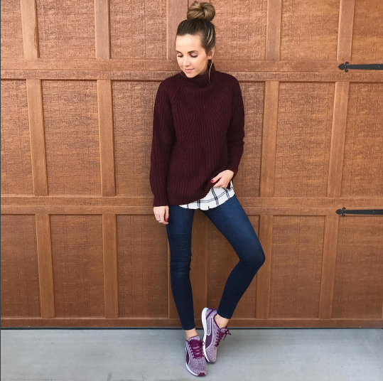 Merrick's Art Sweater and Sneakers