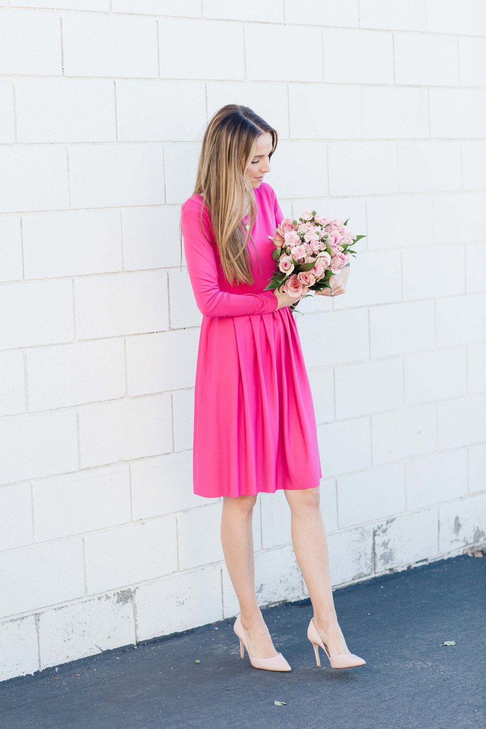 Merrick's Art Pink Pleated Dress