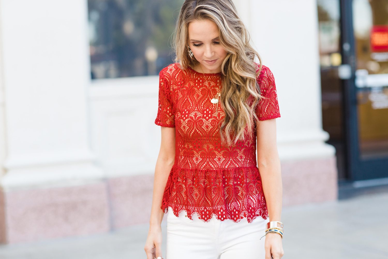 Merick's Art Lace Peplum