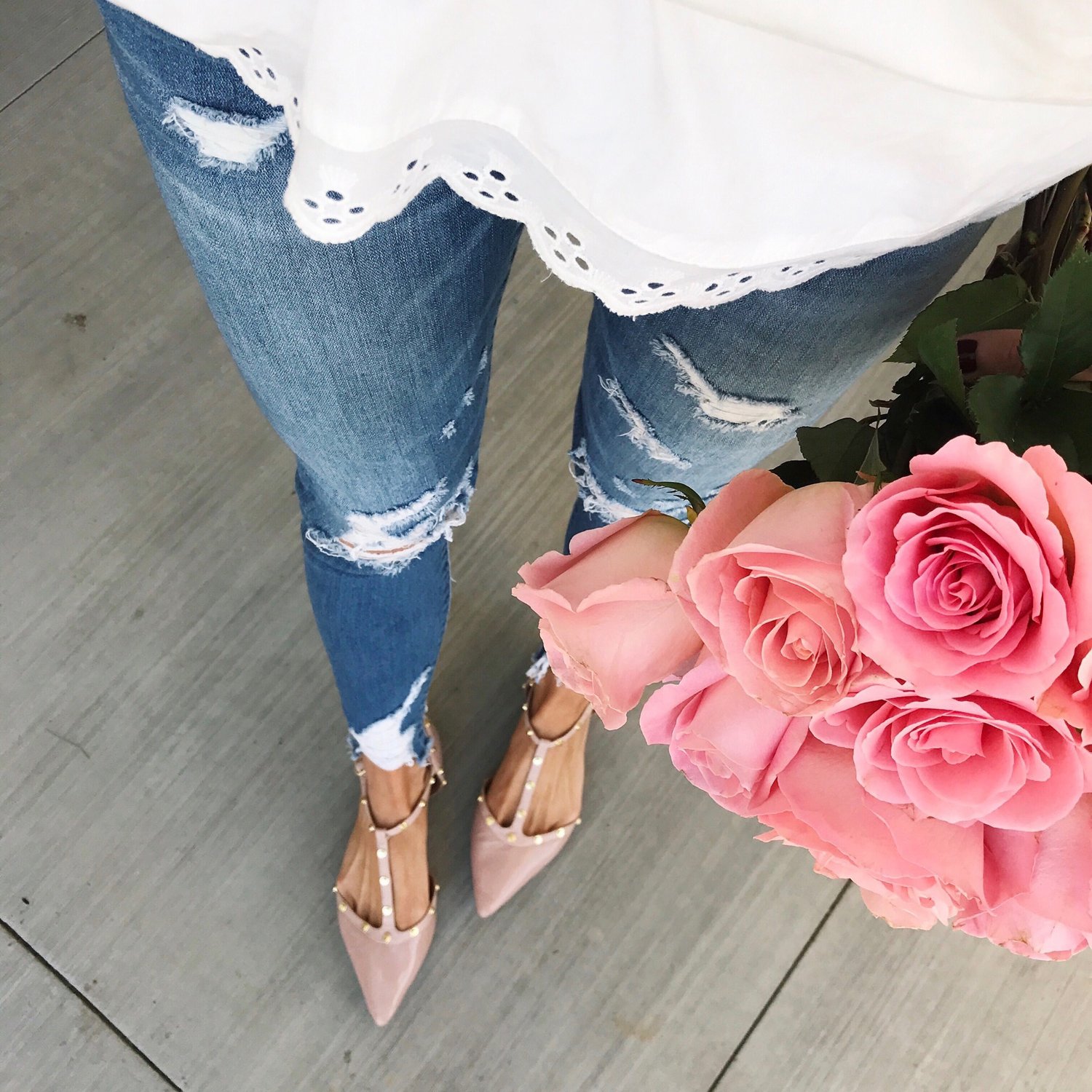 Merrick's Art Eyelet and Blush Flats