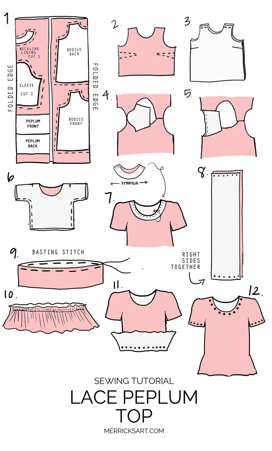 Merrick's Art Lace Peplum DIY