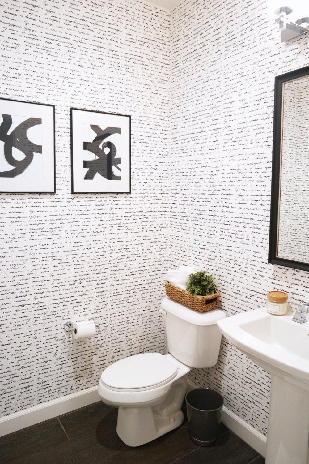 Merrick's Art Powder Bathroom Walls Need Love Wallpaper