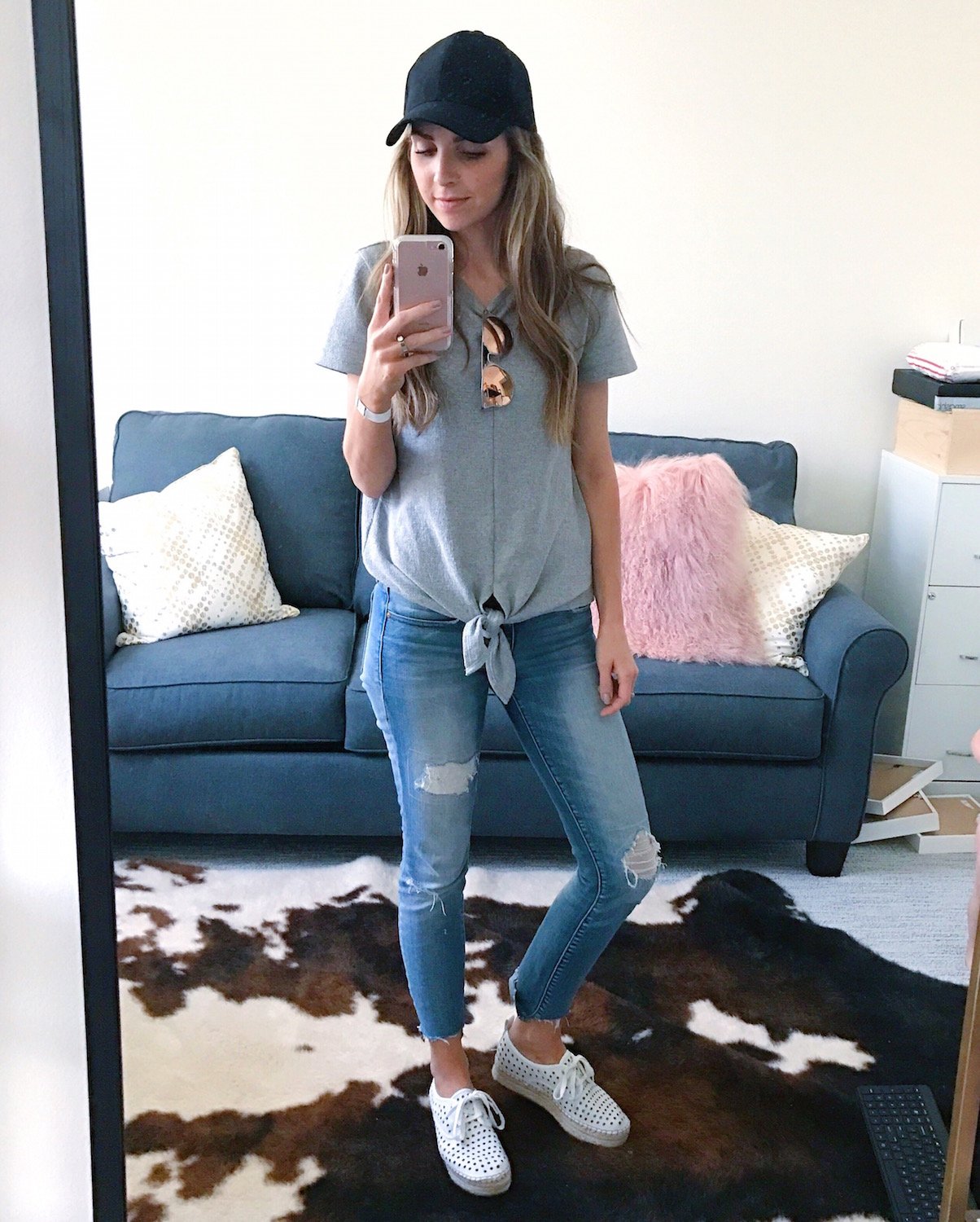 Merrick's Art | Tie Waist Tee and Baseball Cap