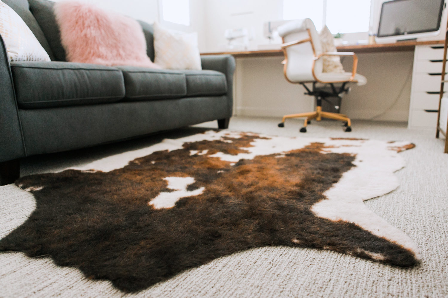 Merrick's Art Faux Cowhide Rug