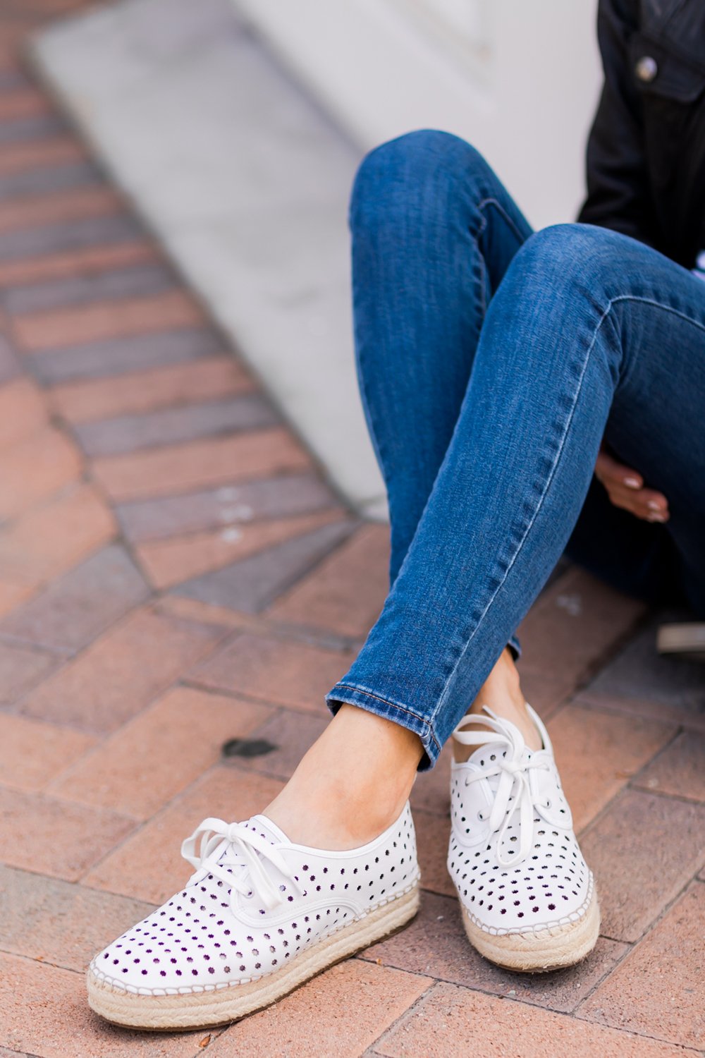 Merrick's Art Nine West Perforated Sneakers