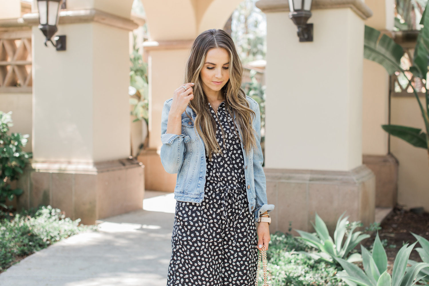 Merrick's Art Romper and Denim Jacket