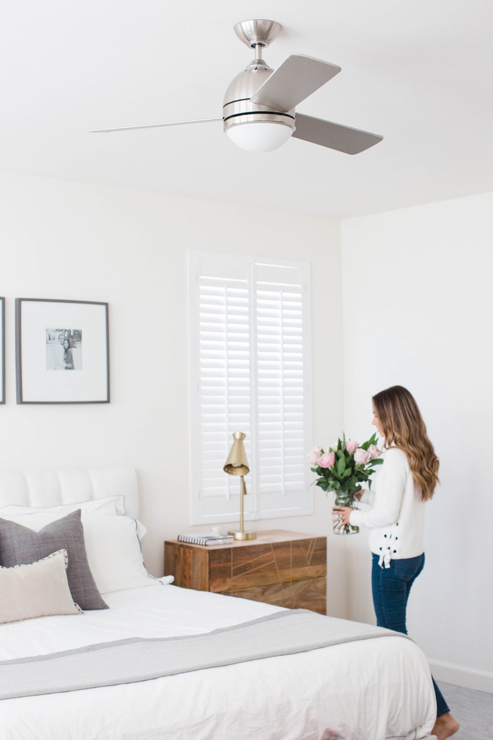 Merrick's Art Silver Ceiling Fan