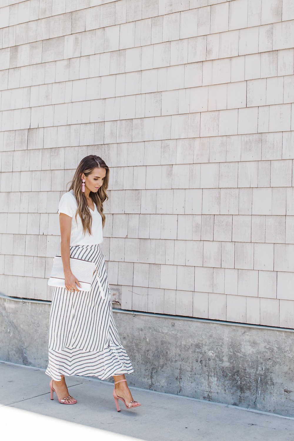 Merrick's Art Striped Maxi Skirt
