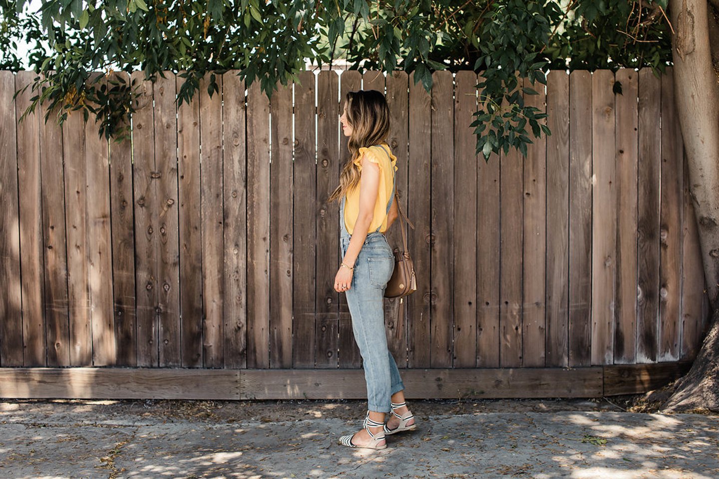 Merrick's Art Asos Ruffle Top and Free People Overalls