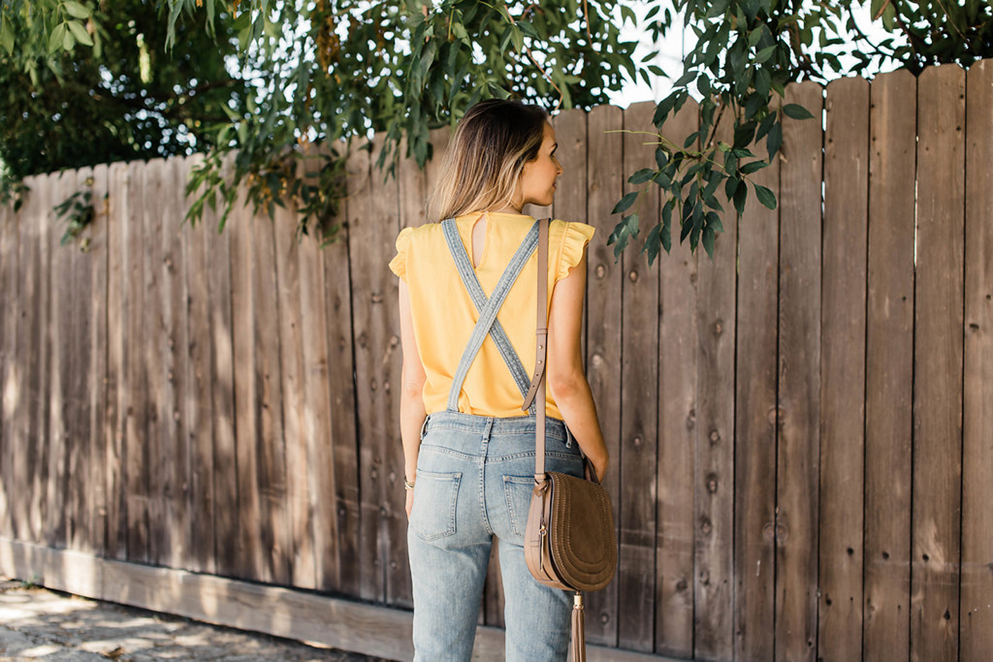 Merrick's Art Free People Cross Back Overalls