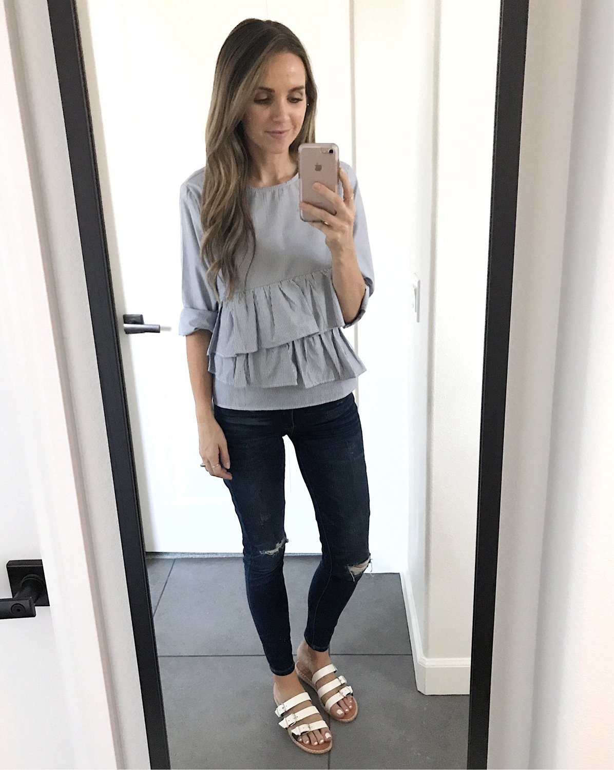 merricksart.com | long sleeve ruffle top