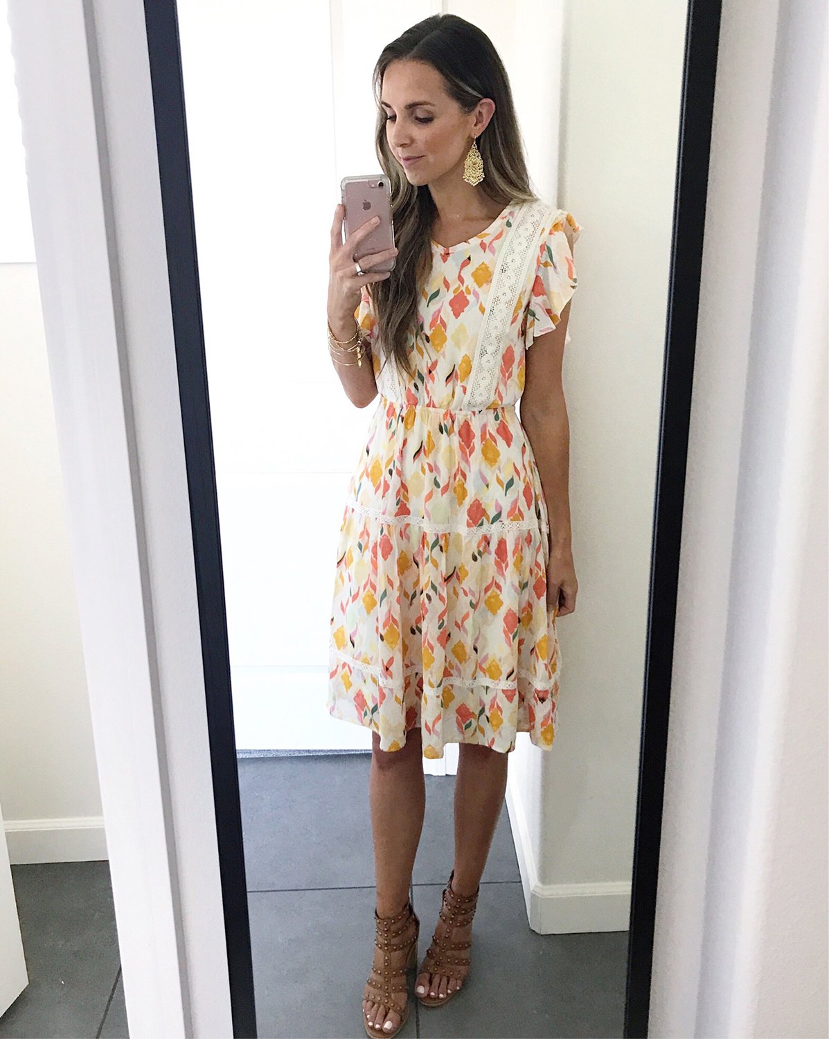 merricksart.com | floral midi dress