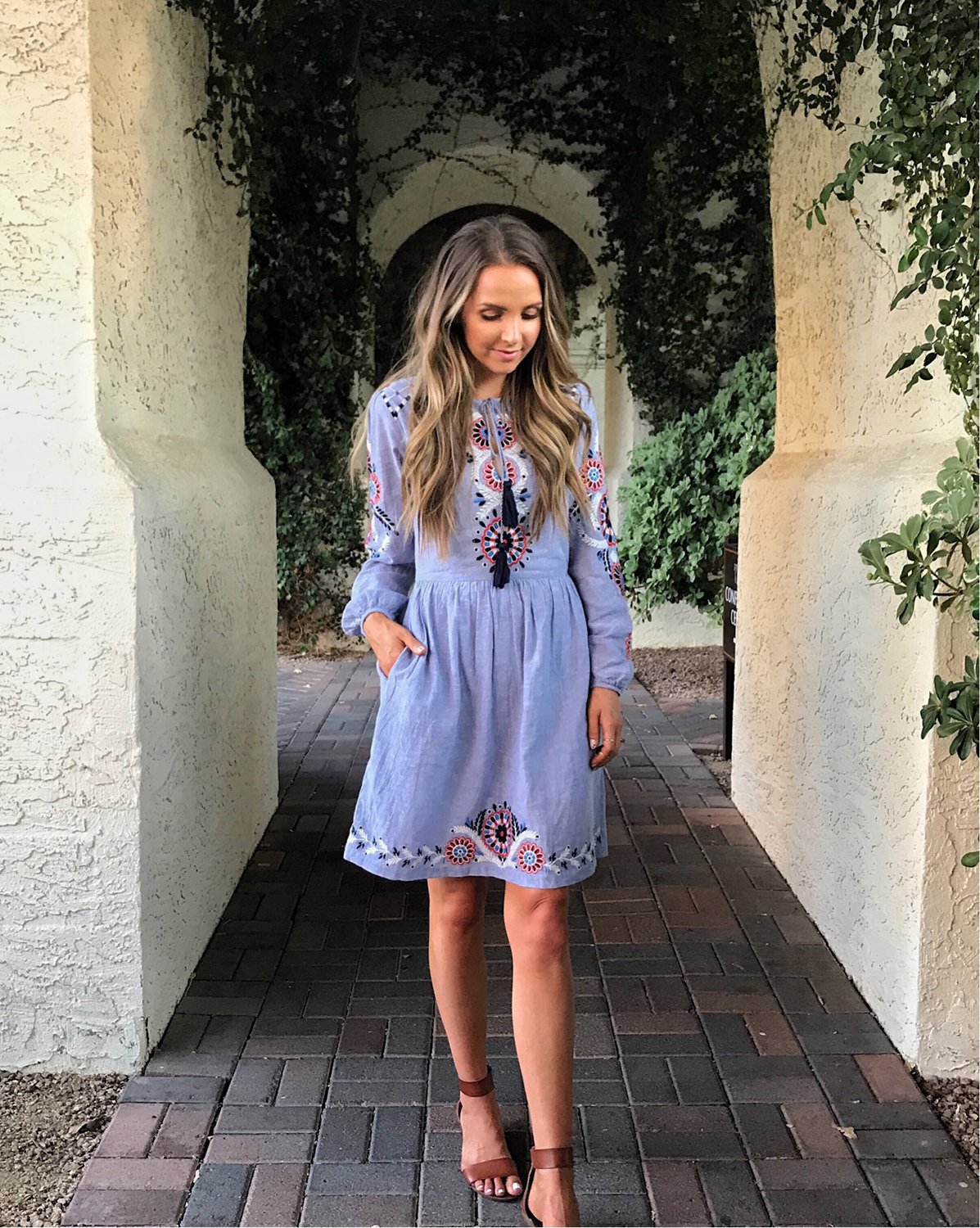 merricksart.com | Embroidered Dress