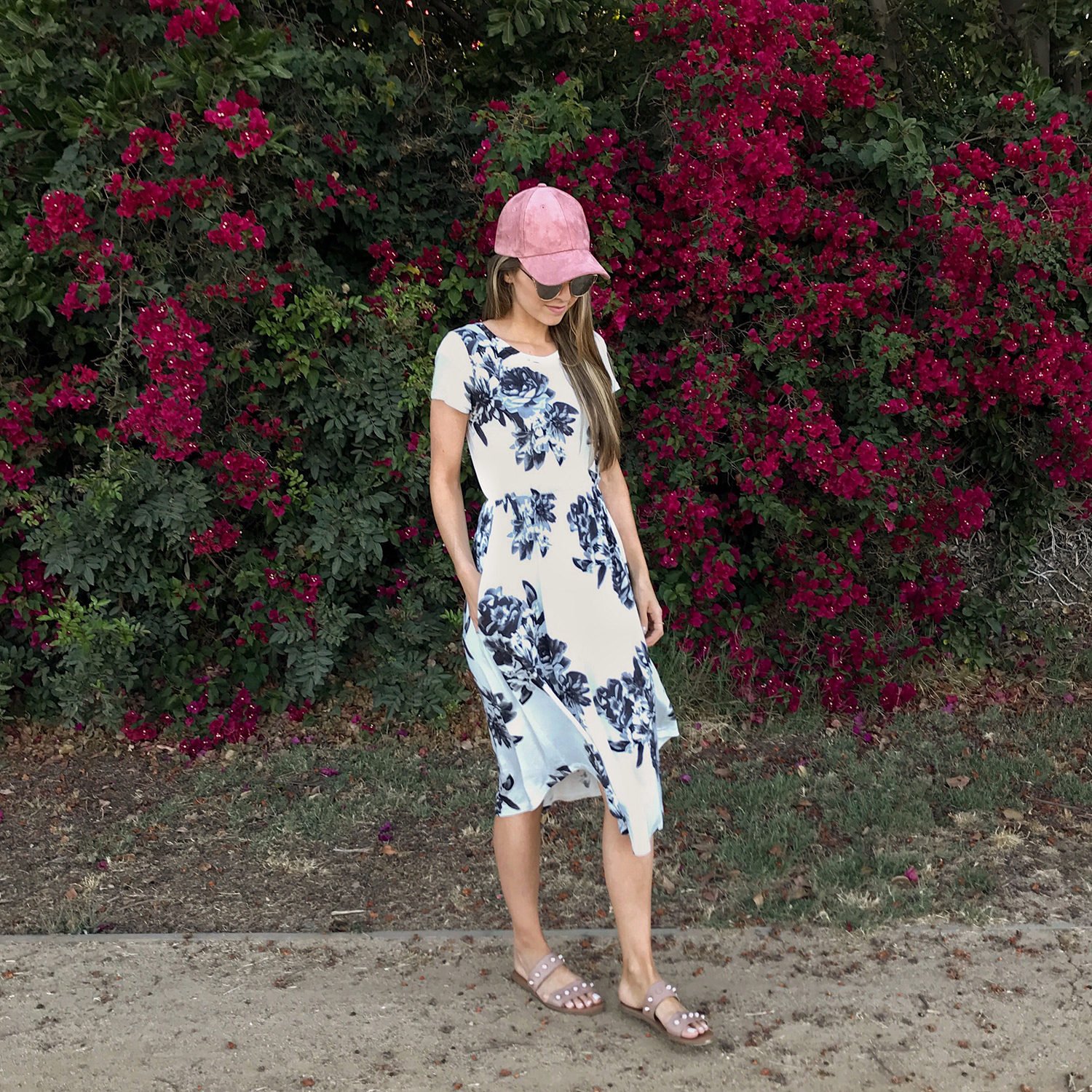 merricksart.com | White Floral Dress