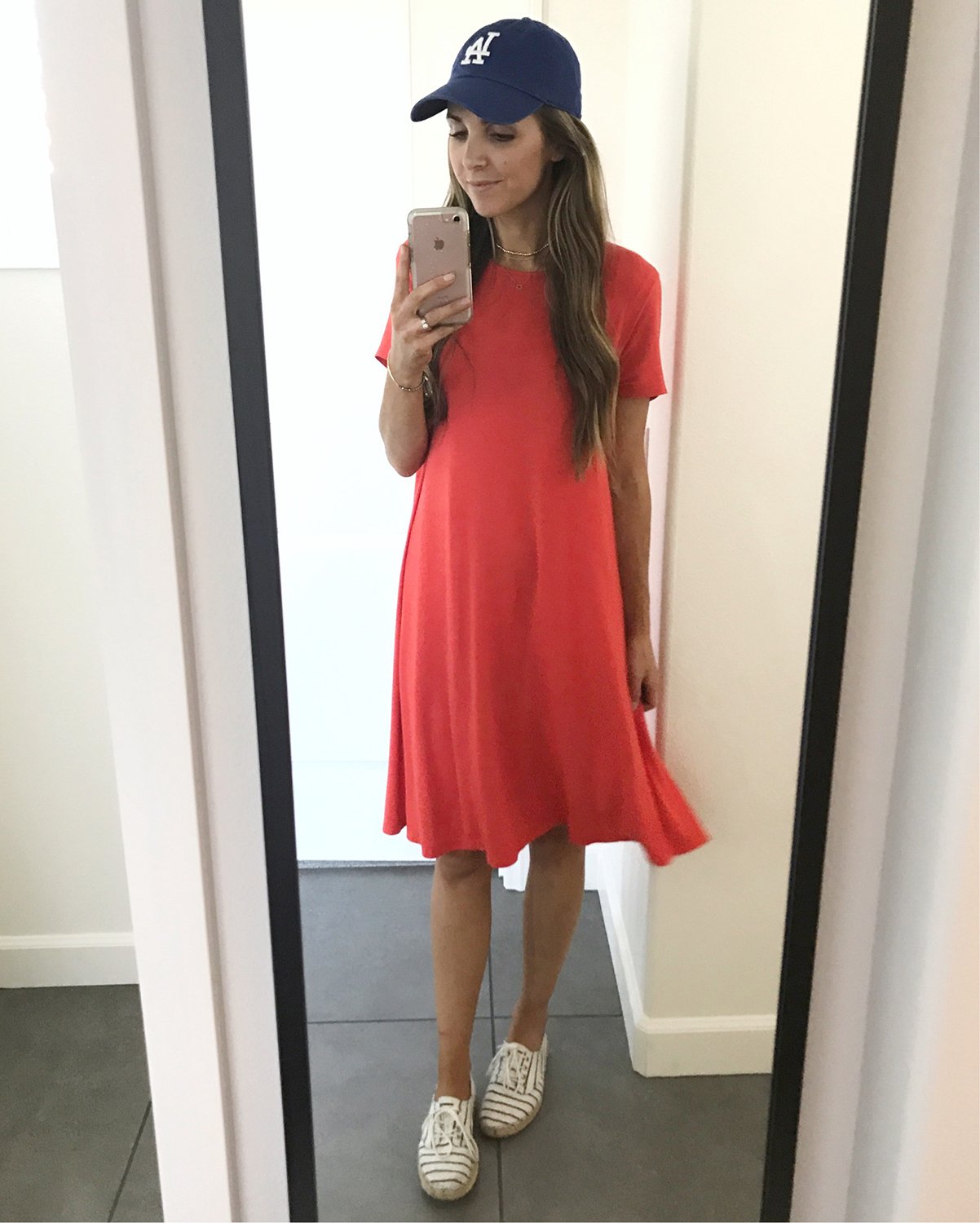 merricksart.com | Red Swing Dress