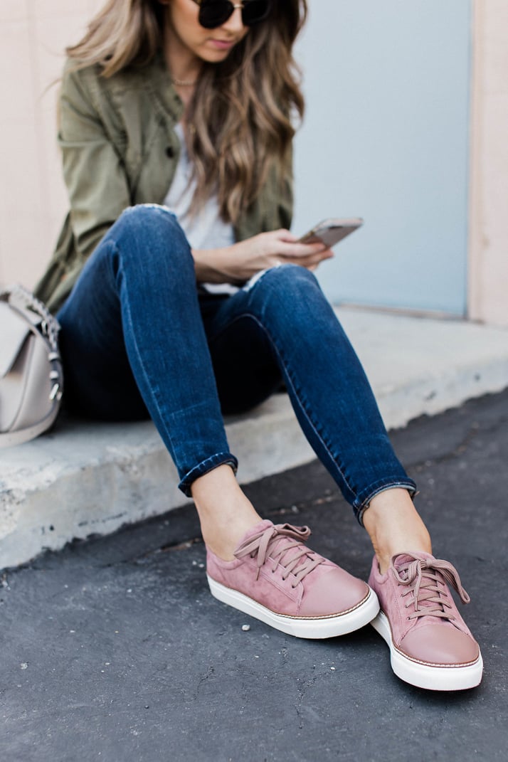 Merrick's Art Pink Caslon Sneakers