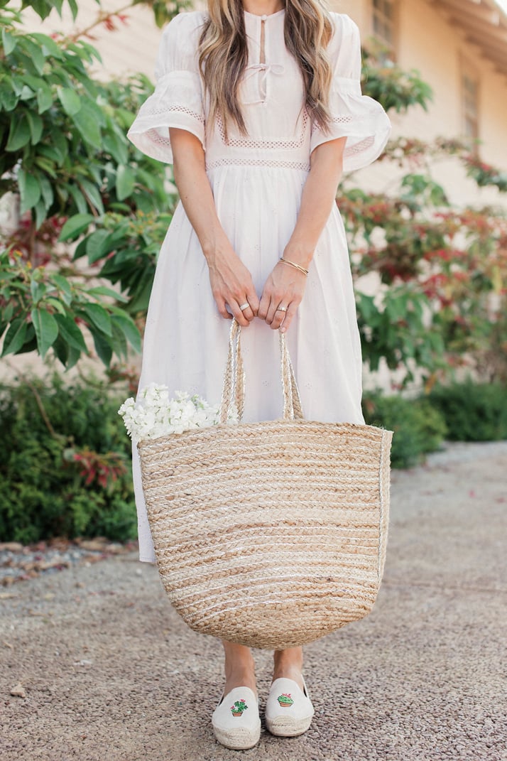 Merricksart.com | Metallic Straw Tote