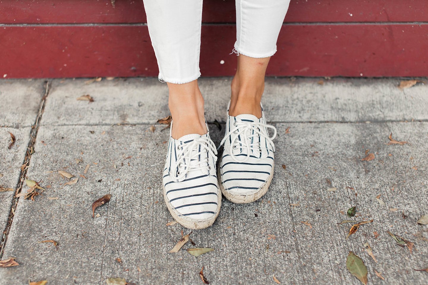 Merricksart.com | striped sneakers