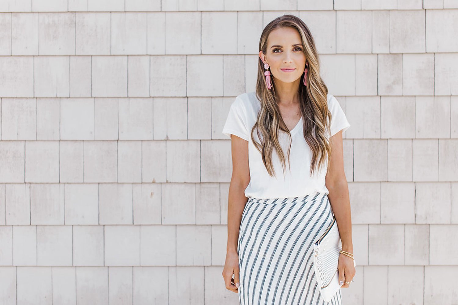 merricksart.com | maxi wrap skirt and white tee