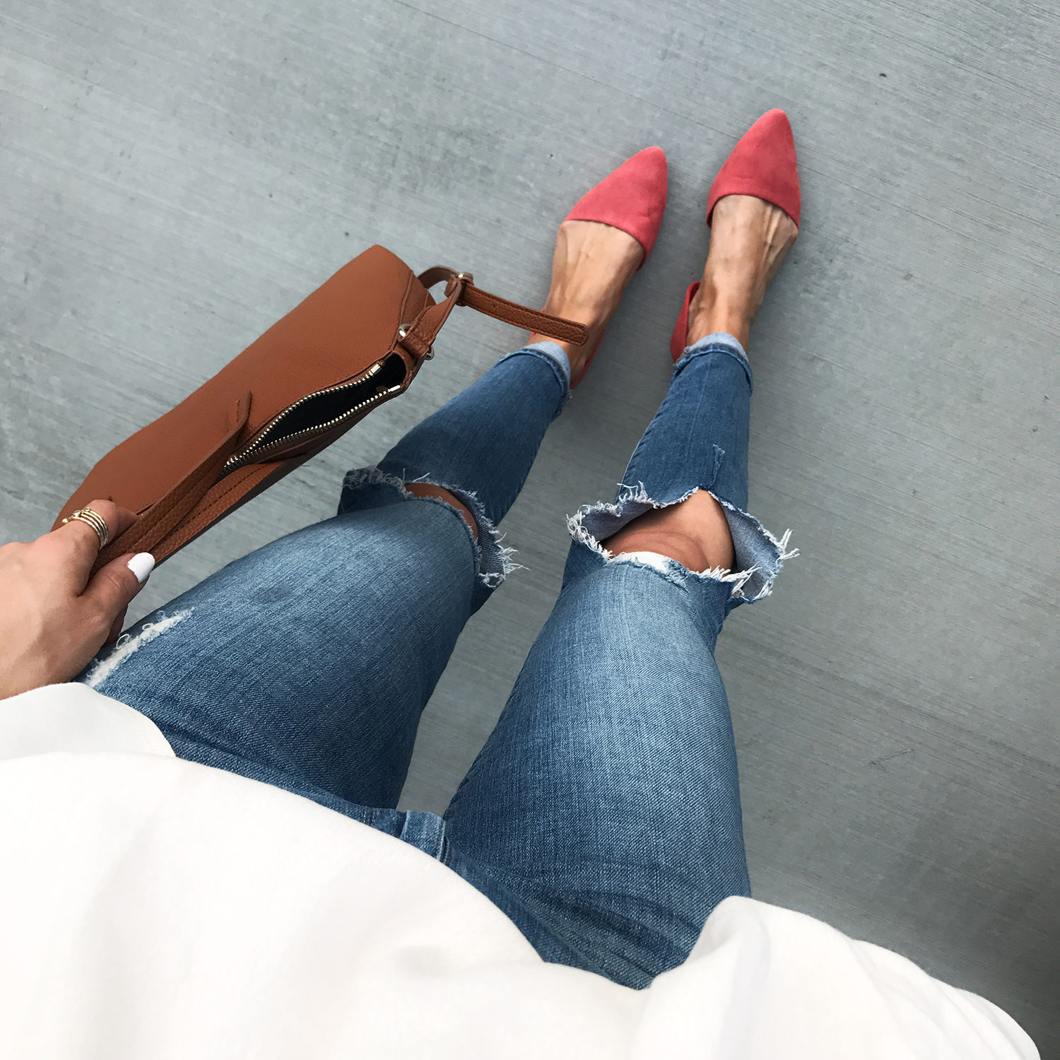 merricksart.com | red d'Orsay flats