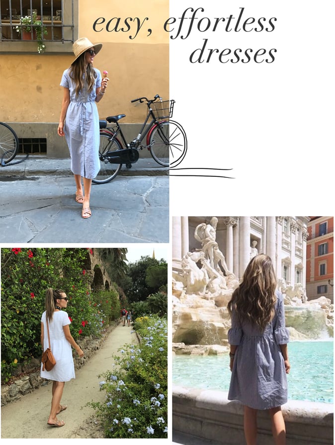 packing essentials for traveling to Europe. Dresses are a must!