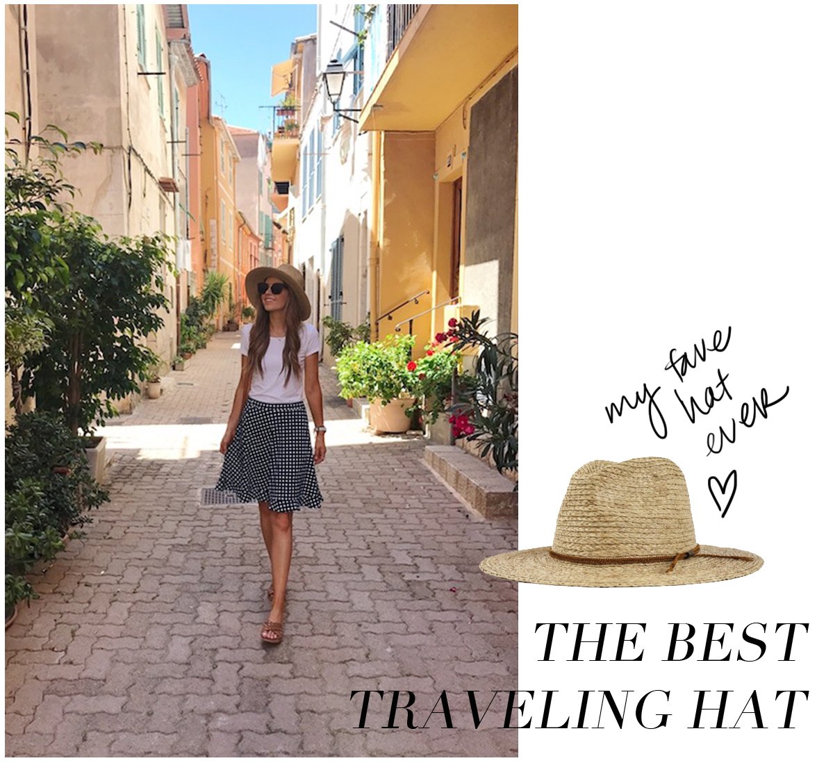 My favorite Brixton Straw hat was an essential for our travel through the French Riviera and Amalfi Coast | merricksart.com