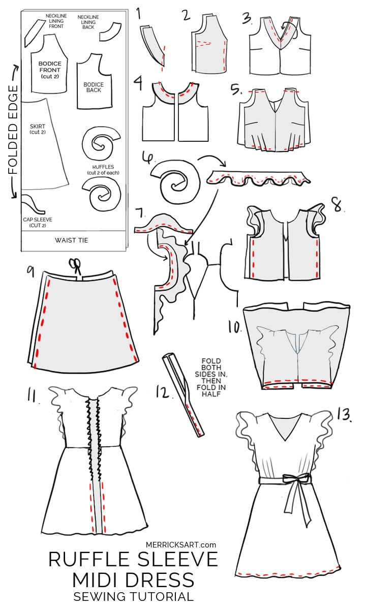 How to sew the perfect white linen midi dress