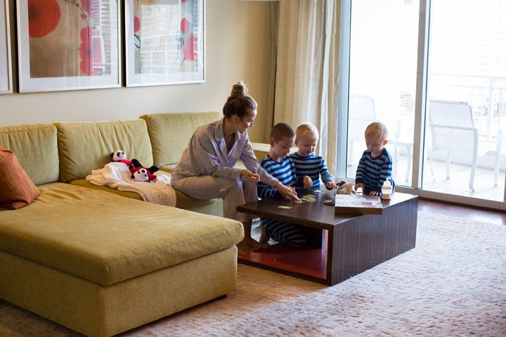 card games in the hotel room at the mandarin oriental hotel