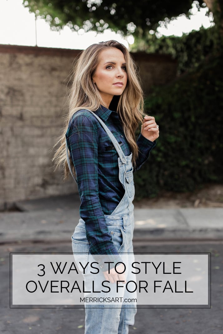 Try these three ways to style your overalls for fall!