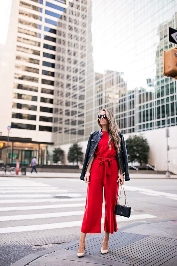 bold red in the big apple