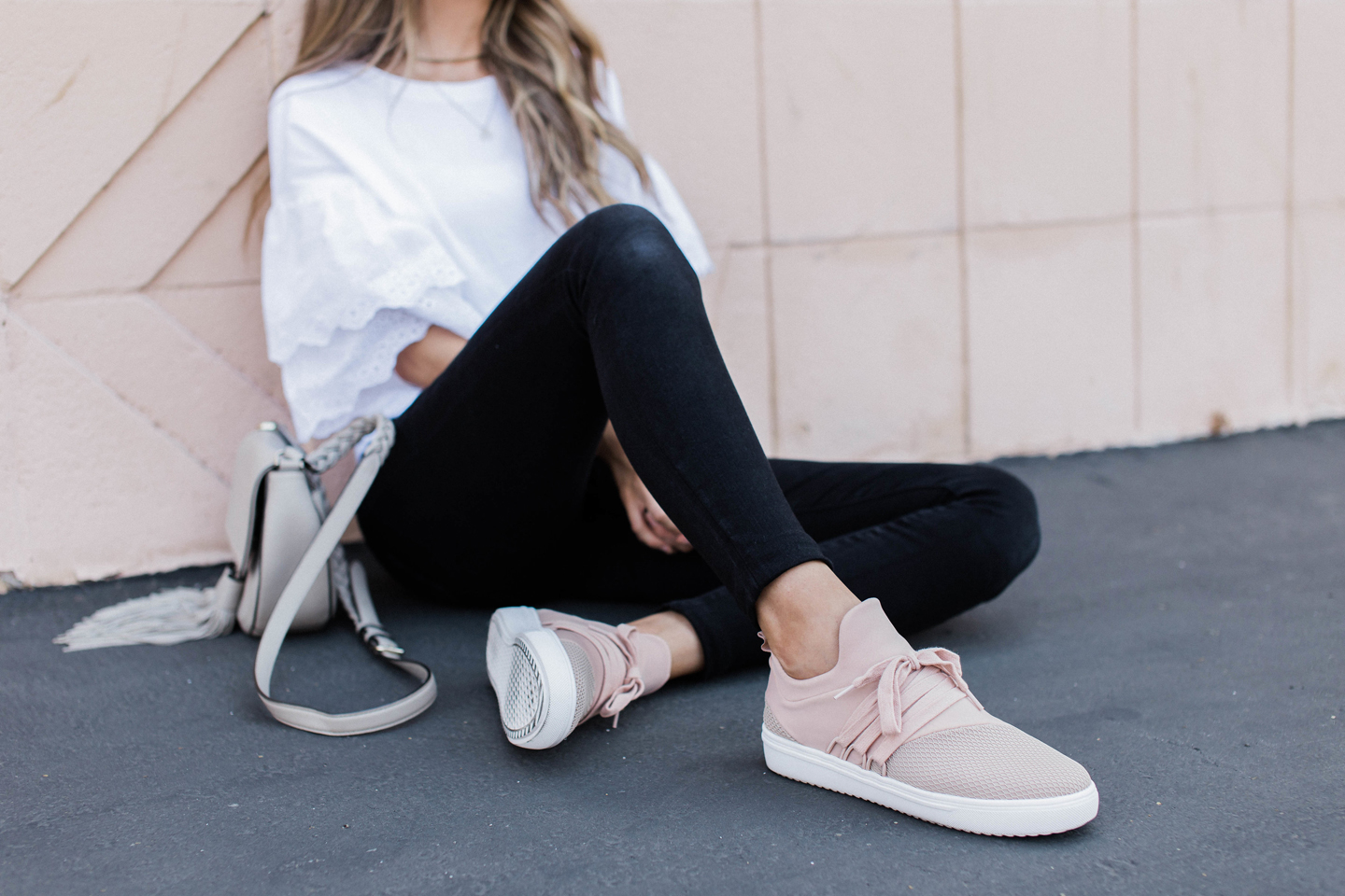 these steve madden sneakers are a fun and casual addition to an everyday outfit