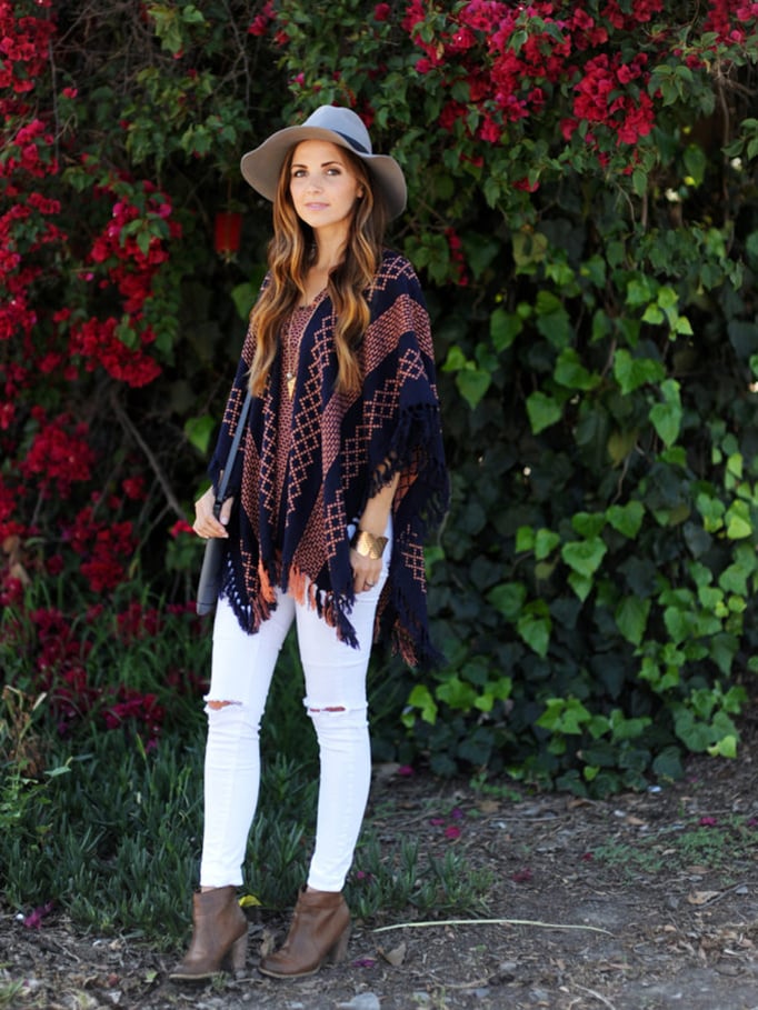 white jeans pattered sweater | merricksart.com