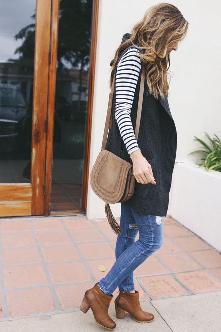 striped shirt outfit
