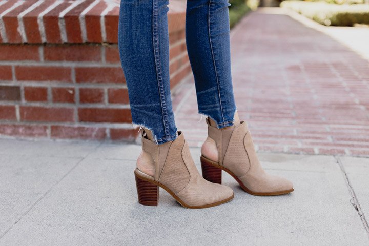 madewell jeans with 1State Ankle Boots