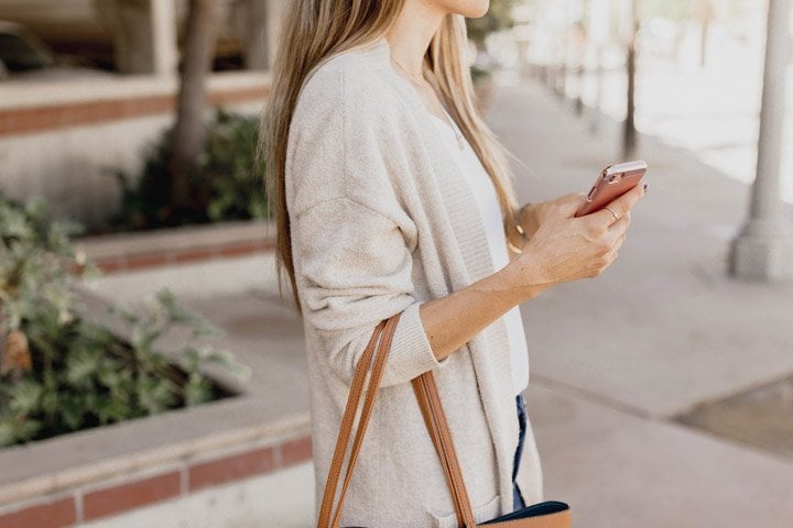 a perfect slouchy cardigan for fall