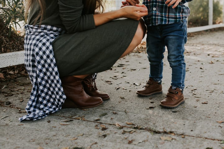 mama and baby shoes