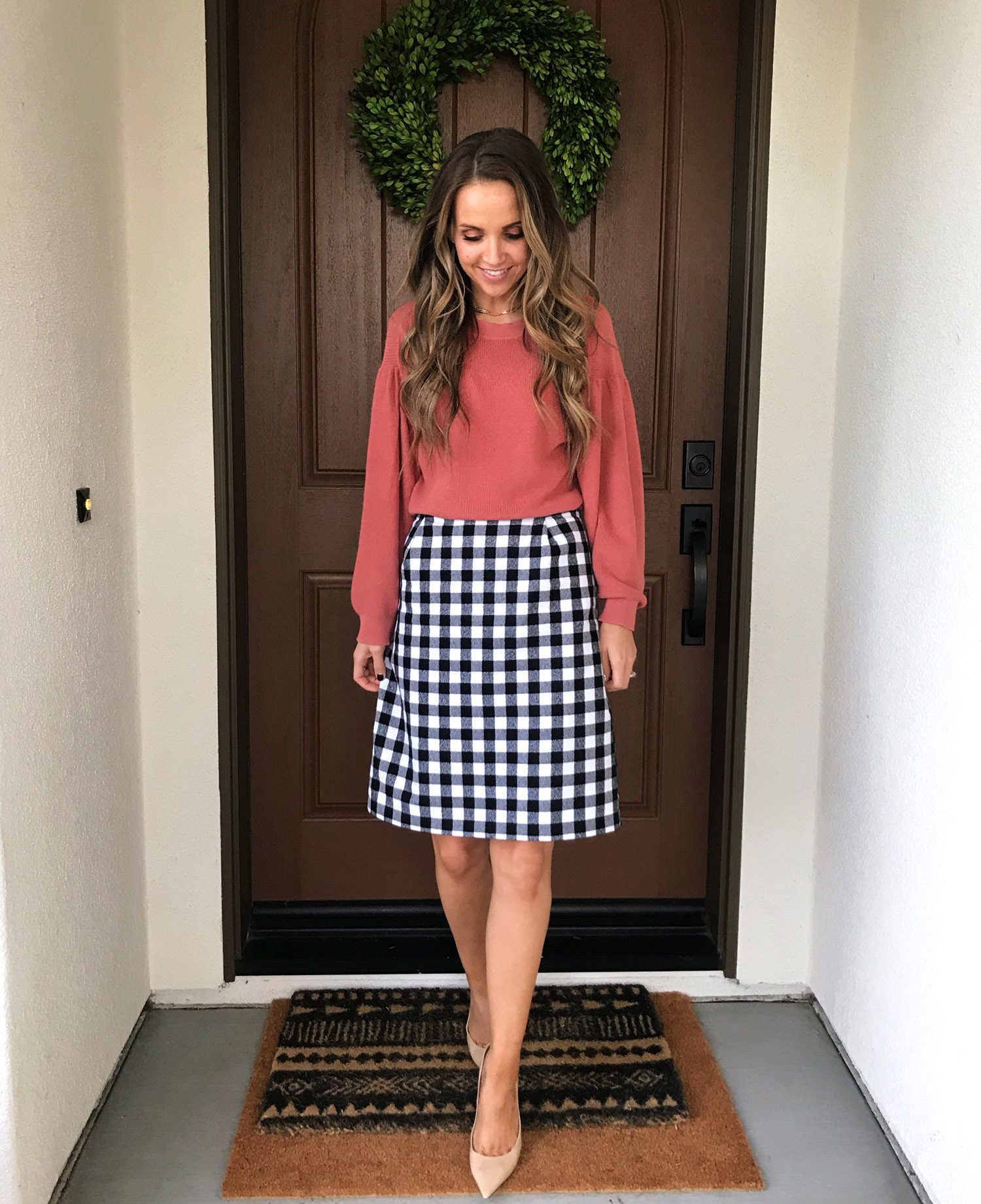 buffalo plaid skirt | merricksart.com