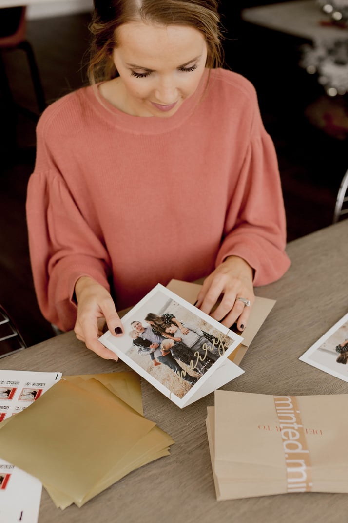 custom holiday cards with minted.com