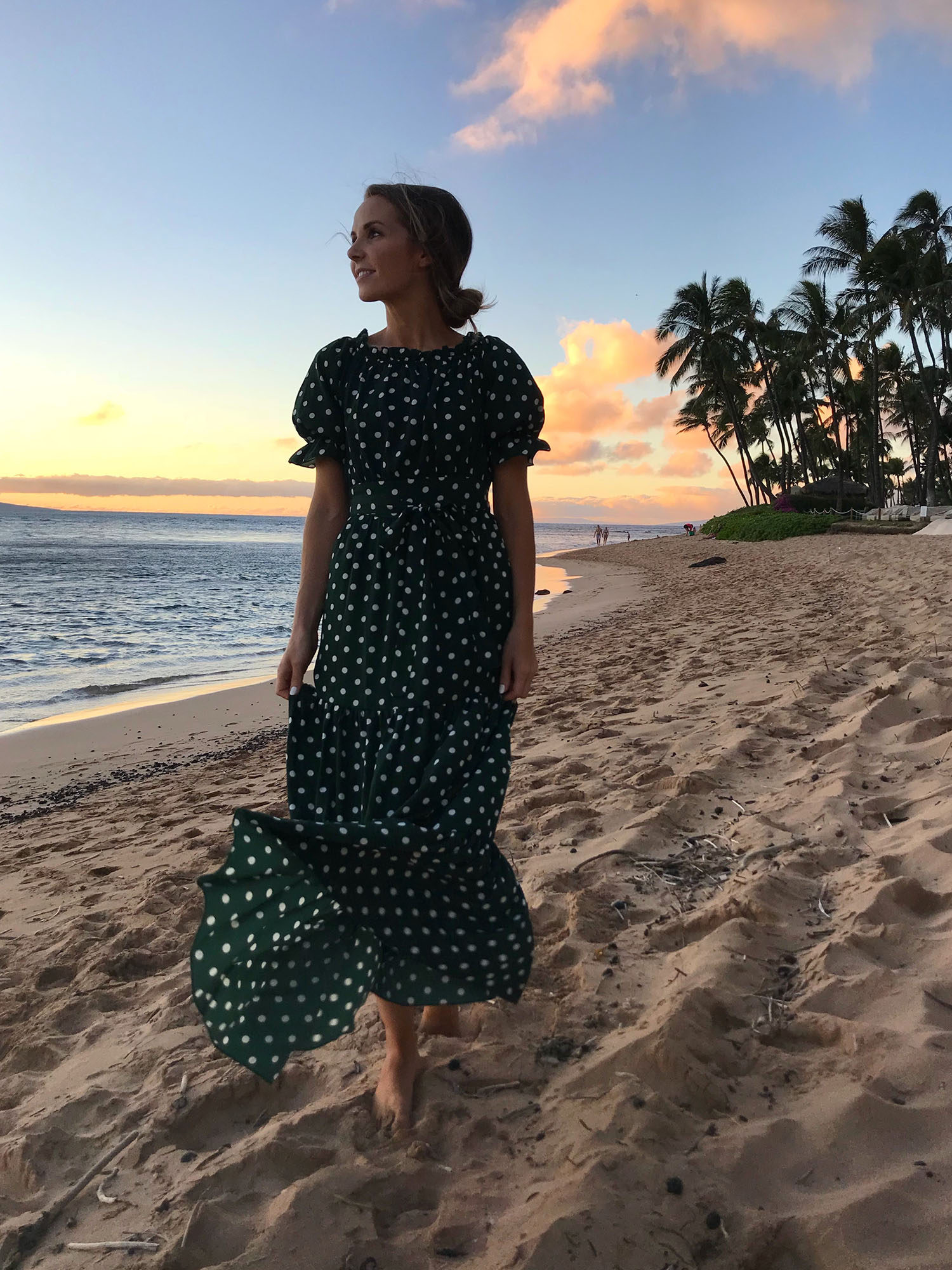polka dot maxi dress | merricksart.com