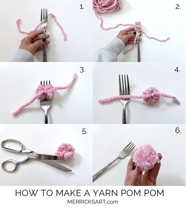 how to make a yarn pom pom