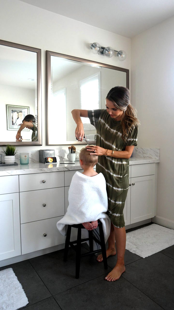 how to cut a boys hair at home